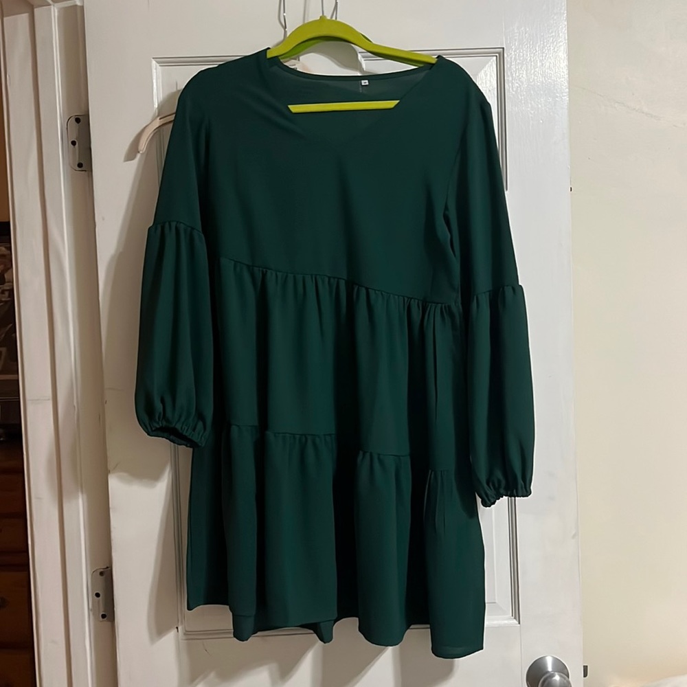 Green Flowy dress